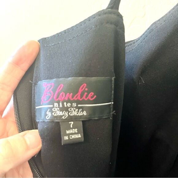 BLONDIE NITES Fit and Flare Mini Dress with Tool Bottom Size 7 - Picture 6 of 6